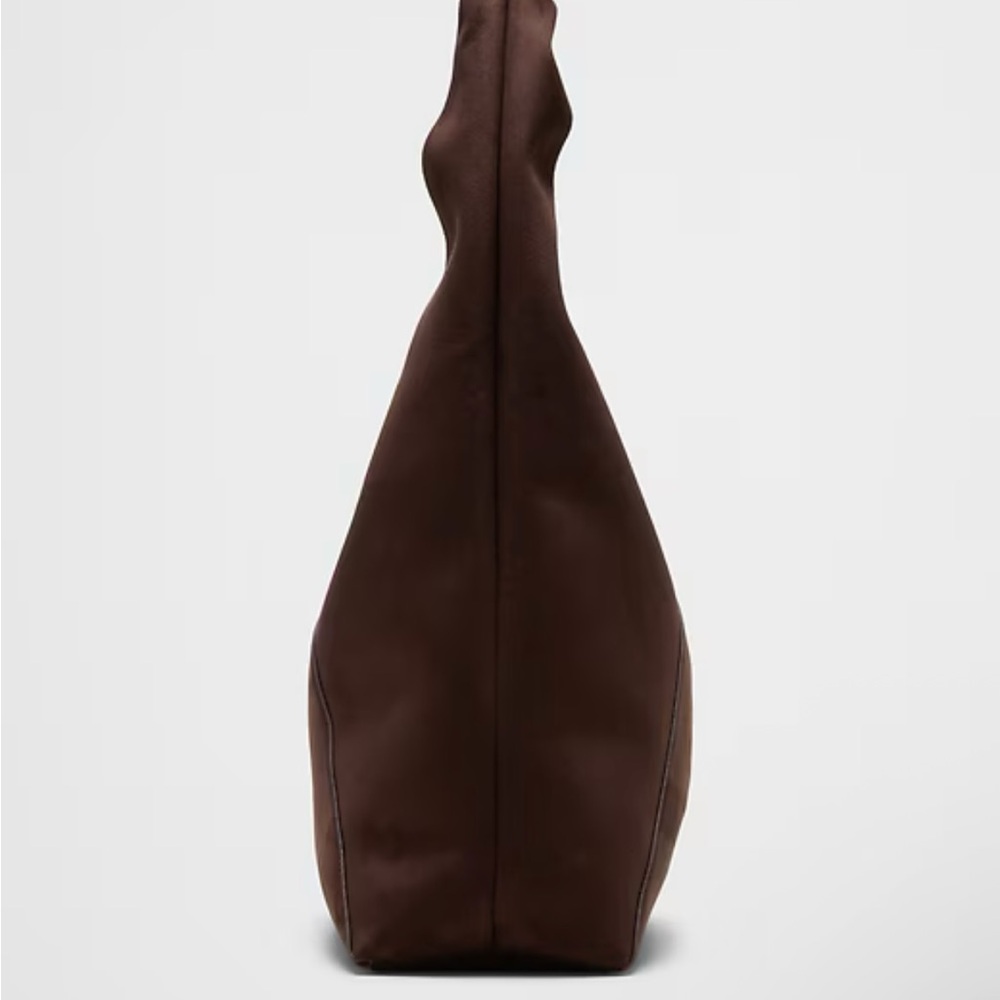 Banana Republic Dark Brown Faux Suede/Leather Hobo Bag - Picture 3 of 10
